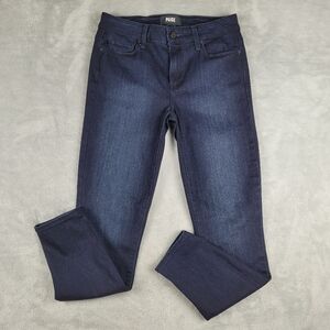 Paige Womens Jeans Blue Dark Wash Verdugo Crop Size 27